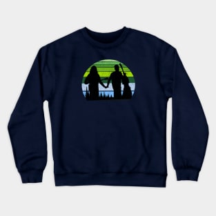 Greensky Bluegrass Vintage Sunset Phoff Devol Hands Crewneck Sweatshirt